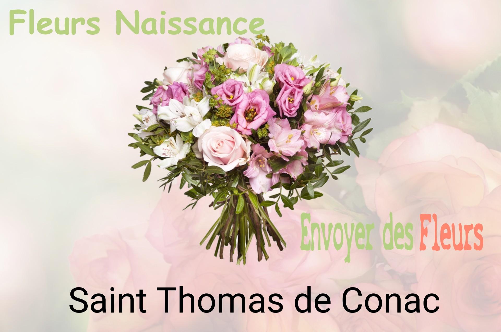 Bouquet de fleurs de naissance livré à Saint-Thomas-de-Conac